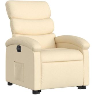 vidaXL Vidaxl - Sill&oacute;n El&eacute;ctrico Reclinable Elevable De Tela Color Crema