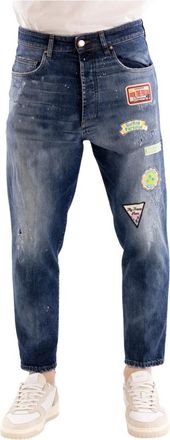 Don the Fuller Jeans modello Orlando lavaggio 4023 - Heren - Cropped Jeans - Blauw - W35 - Katoen - Jeans