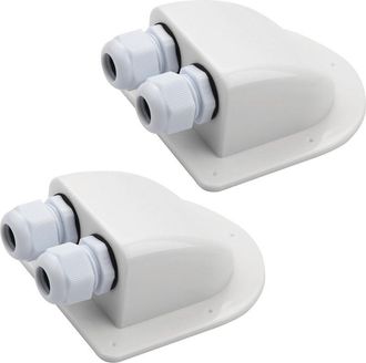 OEM Prensaestopas Impermeable De 2 Piezas Para Paneles Solares, Montaje En Techo, Para Autocaravanas Y Furgonetas Camper, Clasificaci&oacute;n Ip68, Doble Entrad