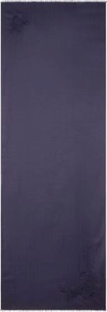 Etro Sciarpa in cashmere con ricamo paisley - Blu