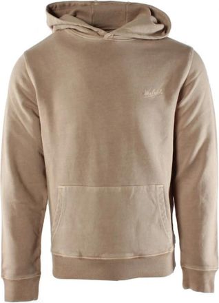 Woolrich Garment Dyed Hoodie - Heren - Hoodies - Beige - 2XL - Katoen - Hoodies & sweatvesten