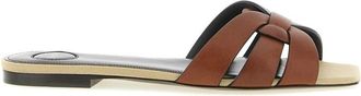 Saint Laurent Tribute Mule - Dames - Sandalen - Bruin - 36 EU - Schoenen