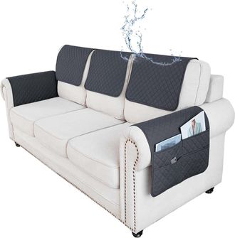 OEM Funda Antideslizante E Impermeable Para Reposacabezas De Sof&aacute;, Funda Protectora Para Reposabrazos De Sof&aacute; En Forma De L (juego De 6,5 Piezas)