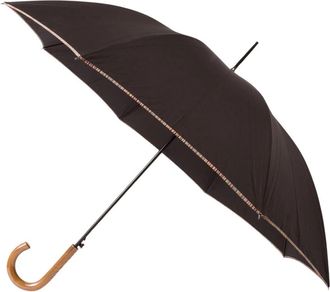 Paul Smith Stijlvolle paraplu voor regenachtige dagen - Heren - Paraplus - Zwart - ONE Size - Polyester - Accessoires