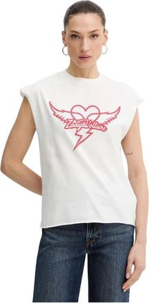 Zadig&Voltaire Dames, Tops, Wit, Maat: XS Katoen