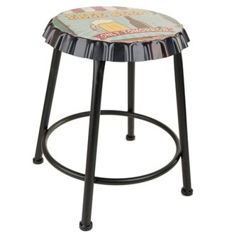 Wanderlust Deco Wanderlust Deco - Taburete De Metal Multicolor 35x35x46 Cm