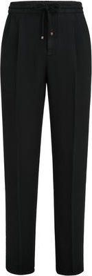 Brunello Cucinelli Trousers with drawstring in Black at Nordstrom, Size 52 It