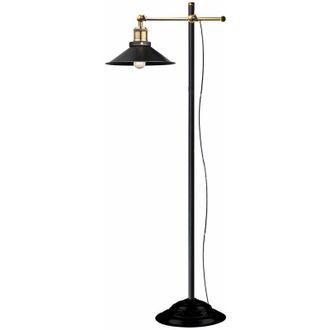ETC Shop Vecchia lampada da terra in ottone con telecomando per soggiorno con luce dimmer in un set che include lampadine a led rgb