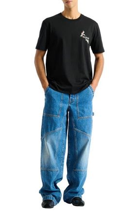 Balmain Blue denim carpenter jeans at Nordstrom, Size 32