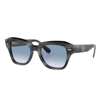 Ray-Ban Sunglasses, unisex, Gray, Size: 49 MM State Street Sunglasses