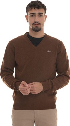 GANT Pullover collo a V Marrone Gant Uomo
