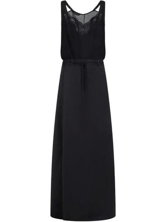 Balenciaga Maxi-jurk met patches - Zwart