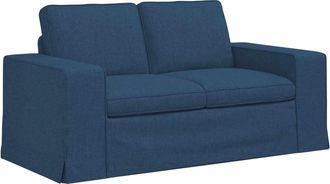 vidaXL Sof&aacute; Azul 162 X 80 X 82 Cm Tela Vidaxl