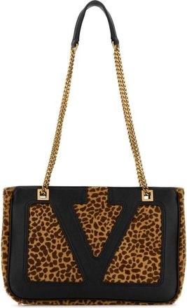 Valentino Garavani Printed Calf Hair Viva Superstar Shoulder Bag