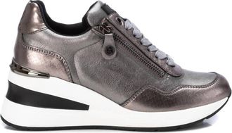 Xti Womens Casual Wedge Sneakers In Silver