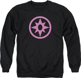 Gildan Green Lantern Pink Emblem Adult Crewneck Sweatshirt