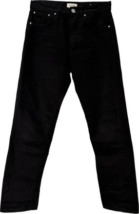 Toteme Straight Denim Pants in Black Cotton