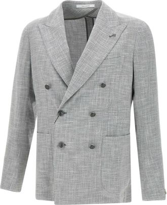 Tagliatore Jassen Grey - Heren - Blazers - Grijs - 3XL - Katoen - Jassen