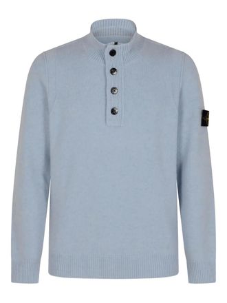 Stone Island Trui met Compass-logopatroon - Blauw