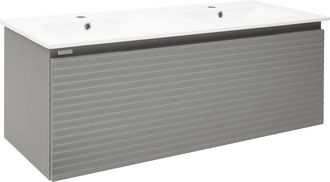 Puma Mueble De Ba&ntilde;o Con Lavabo Savona 118x43x44,8 Cm, Gris Mate (savona120gm) - Naturel