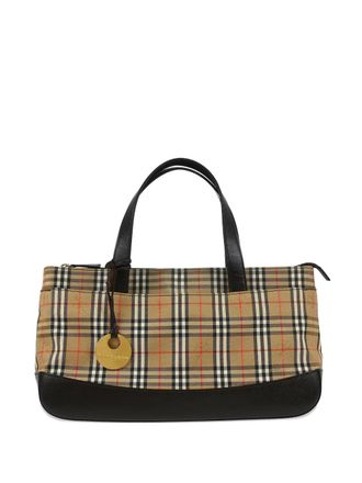 Burberry 1990-2000s house check tote bag - Neutrals