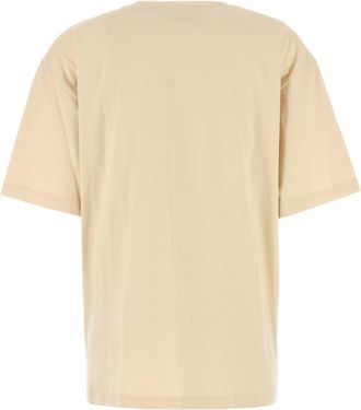 Valentino Garavani Womens Cream Cotton T-Shirt Betullanero Exterior Exterior: T-shirts And Polos