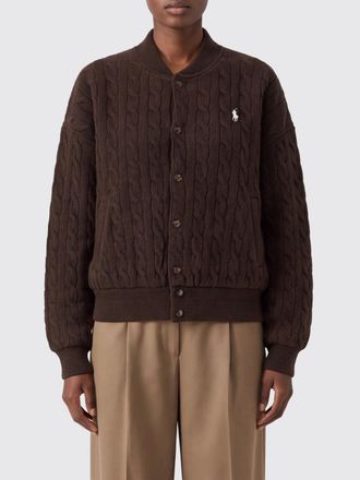 Polo Ralph Lauren Wool and Cashmere Bomber Collar Relaxed Fit Cardigan