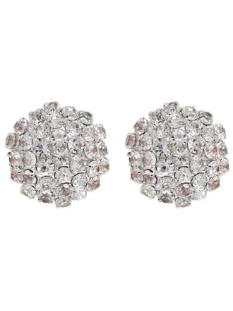 Self Portrait Crystal Flower Cluster Zirconia Earrings
