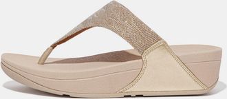 FitFlop Dames Fit Flop Lulu Glitz teensandalen in ros&eacute;goud