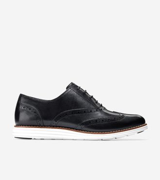 Cole Haan Womens &Oslash;riginal Grand Wingtip Oxford Shoes - Black Size 5.5