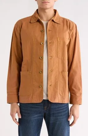 Imperfects Cunningham Organic Cotton Canvas Coat in Bourbon at Nordstrom Rack, Size Small