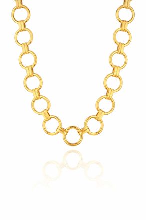 Federica Tosi Gold Lace Gigi 18k Gold Plated Bronze Metal Necklace