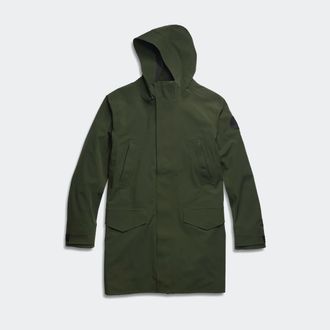 Canada Goose Barclay Rain Jacket Black Disc (Men, Moss Khaki, XS)