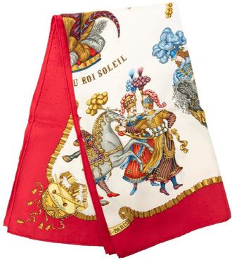 Herm&egrave;s Pre-owned Hermes Les Fetes du Roi Soleil Silk Scarf 90 Ladies HIGSZ74A2SX8WM0I