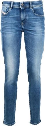 Diesel Stijlvolle Jeans met Katoenmix - Dames - Slim Fit Jeans - Blauw - W26 - Katoen - Jeans