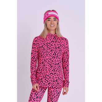 OOSC Baselayer Top - Hotel California Pink Leopard Womens in Multi-Colour at Nordstrom, Size X-Large