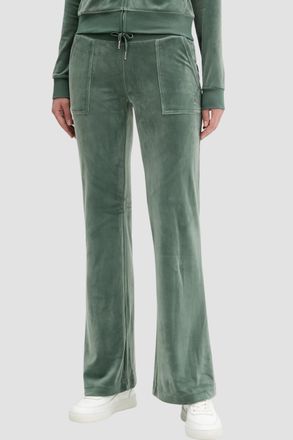 OEM Pantalones Deportivos Juicy Couture Layla De Tiro Bajo Con Bolsillos Para Mujer, Color Verde, Talla S