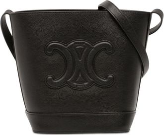 Celine Pre-owned Celine Small Calfskin Cuir Triomphe Bucket Bag Ladies N4JDPP0NI4WV315E
