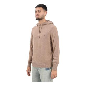 Tommy Hilfiger Heren, Sweatshirts & Hoodies, Beige, Maat: XL Wol