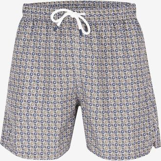 Fedeli Badeshorts mit Krawattenmotiv Madeira