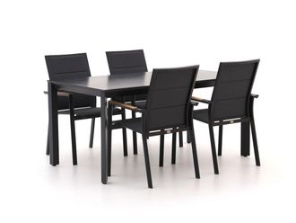 Bellagio la vita attrattiva Bellagio Albinea/Sestino 160cm dining tuinset 5-delig stapelbaar