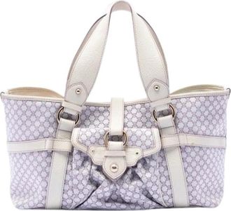 Celine Pre-owned Canvas Tote - Dames - Vintage Handtas - Paars - ONE Size - Leer - Vintage