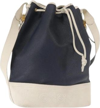Loewe Pre-owned Leren Schoudertas - Dames - Vintage Tas - Blauw - ONE Size - Leer - Vintage