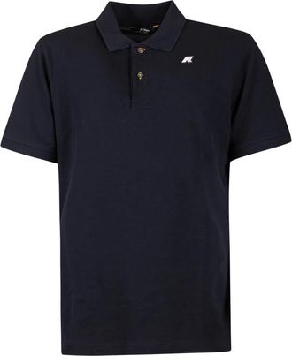 K-Way Blauw Katoenen Poloshirt - Heren - Polos - Blauw - XL - Katoen - Tops