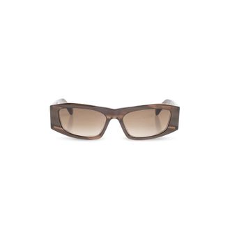 Balenciaga Sunglasses, female, Brown, Size: ONE SIZE Nano Rectangle AF Sunglasses