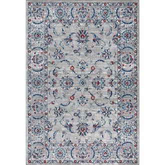 Jonathan Y Designs Modern Persian Vintage Area Rug in Light Gray/red at Nordstrom, Size 5Ft 0In X 8Ft 0In