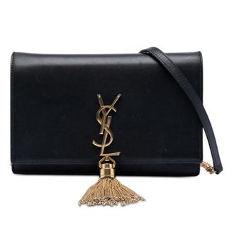 Saint Laurent Pre-owned Saint Laurent Smooth Calfskin Monogram Kate Tassel Chain Wallet Ladies IKQSNUJOL0N1TBKW