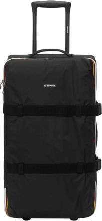 K-Way Stijlvol Bagage en Trolley Tassen - unisex - Handbagage koffer - Zwart - ONE Size - Nylon - Koffers