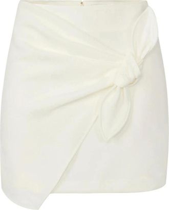 Elisabetta Franchi Dames, Rokken, Beige, Maat: XS Poliester
