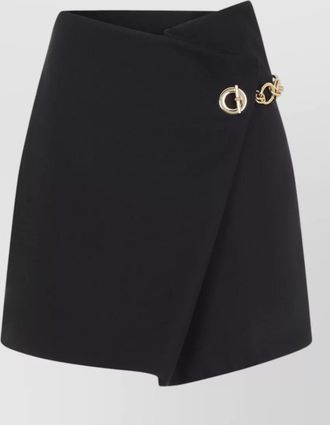 Celine short skirt wrap design asymmetric hem